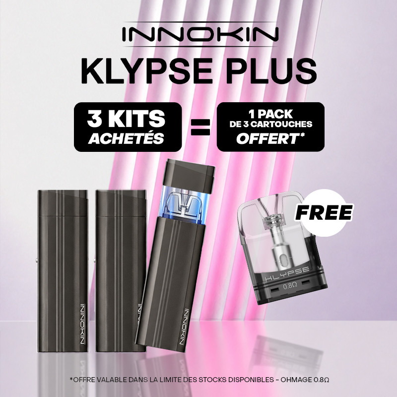 Pack Offre - Kit Pod Klypse Plus 1800mAh - Innokin 3+1 pack de pods