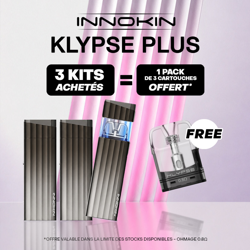 Pack Offre - Kit Pod Klypse Plus 1800mAh - Innokin 3+1 pack de pods