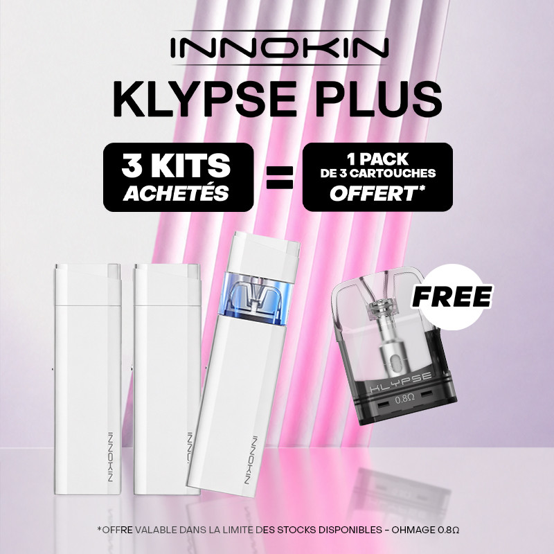 Pack Offre - Kit Pod Klypse Plus 1800mAh - Innokin 3+1 pack de pods