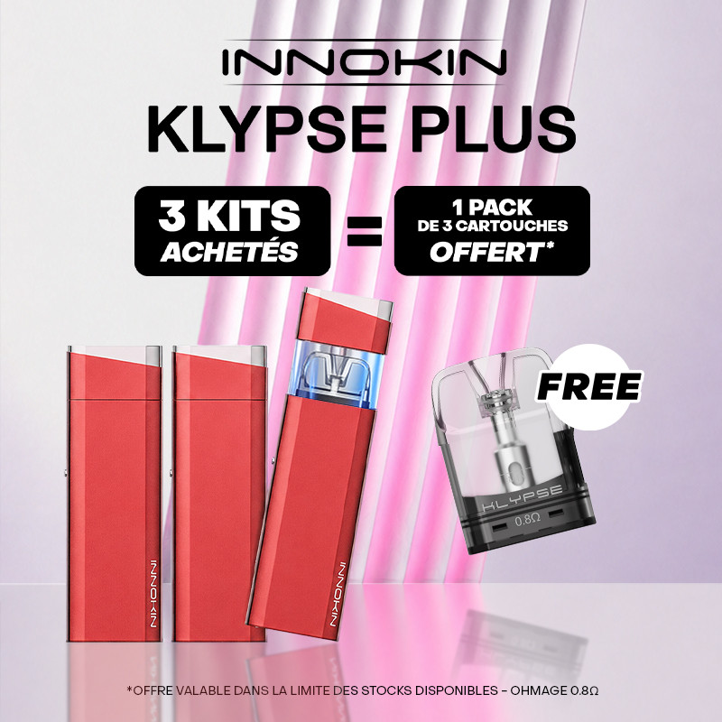 Pack Offre - Kit Pod Klypse Plus 1800mAh - Innokin 3+1 pack de pods