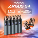 Pack Offre - Kit Pod Argus G4 1650mAh - Voopoo 5+2 packs de pods