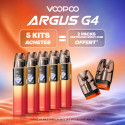 Pack Offre - Kit Pod Argus G4 1650mAh - Voopoo 5+2 packs de pods