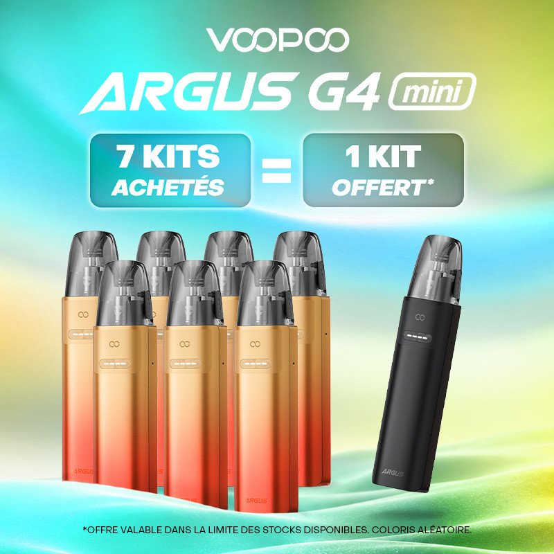 Pack Offre - Kit Pod Argus G4 Mini 1650mAh - Voopoo 7+1