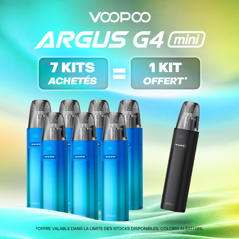 Pack Offre - Kit Pod Argus G4 Mini 1650mAh - Voopoo 7+1