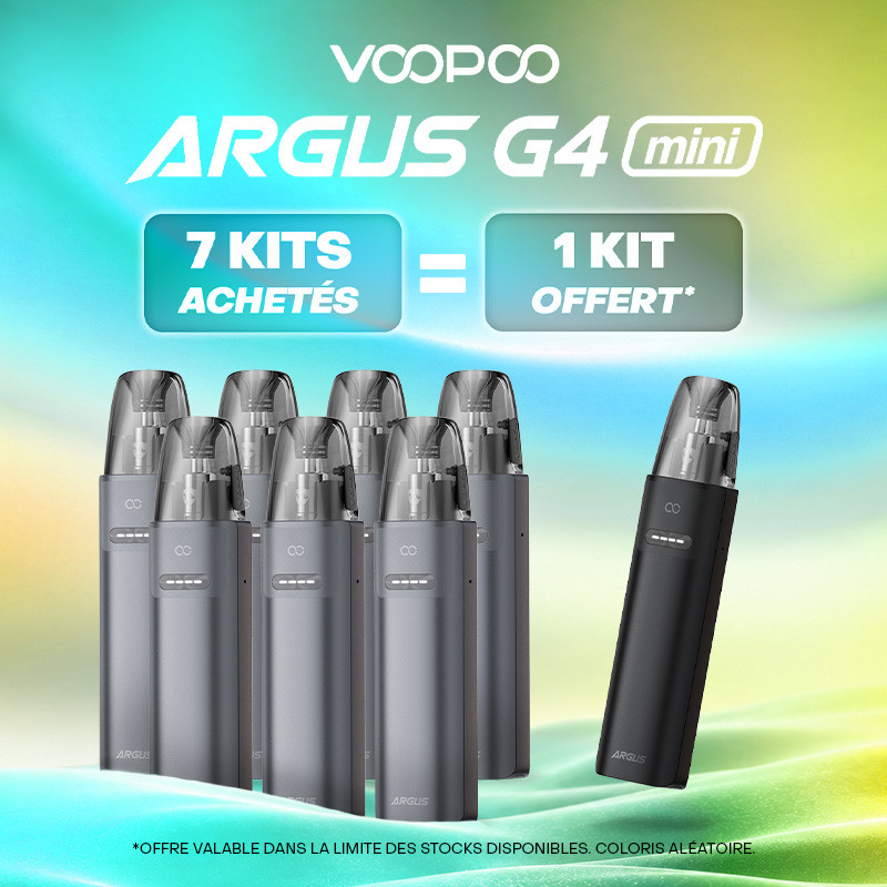 Pack Offre - Kit Pod Argus G4 Mini 1650mAh - Voopoo 7+1