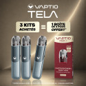 Pack Offre - Kit Pod Tela 1500mAh - Vaptio 3+1 pack de cartouches