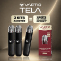Pack Offre - Kit Pod Tela 1500mAh - Vaptio 3+1 pack de cartouches