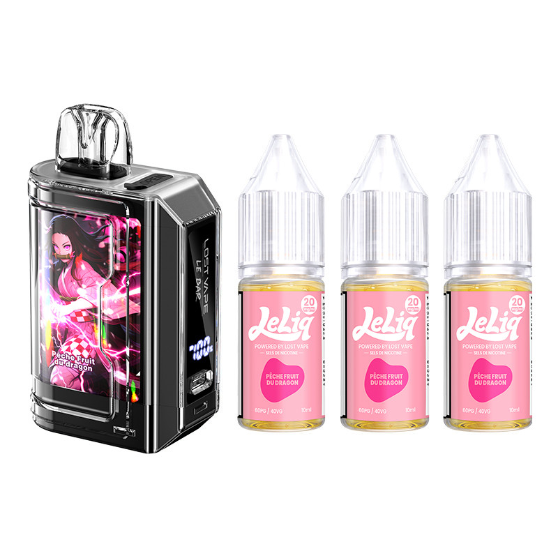 Puff Le Bar 45K Pêche Fruit du Dragon 1000mAh 32ml - Lost Vape