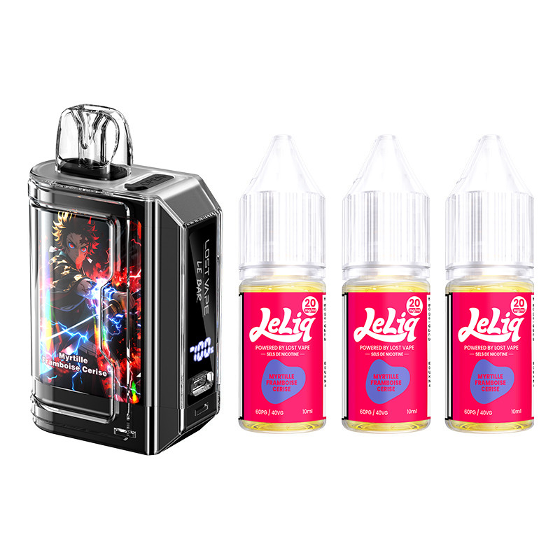 Puff Le Bar 45K Myrtille Framboise Cerise 1000mAh 32ml - Lost Vape