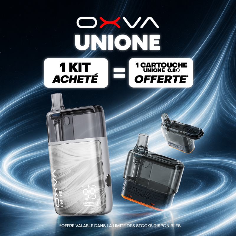 Pack Offre - Kit Pod Unione 1100mAh - OXVA 1+1 cartouche