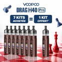 Pack Offre - Kit Pod Drag H40 Pro 2450mAh - Voopoo 7+1