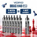 Pack Offre - Kit Pod Drag H40 Pro 2450mAh - Voopoo 7+1