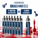 Pack Offre - Kit Pod Drag H40 Pro 2450mAh - Voopoo 7+1