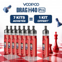 Pack Offre - Kit Pod Drag H40 Pro 2450mAh - Voopoo 7+1