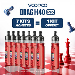 Pack Offre - Kit Pod Drag H40 Pro 2450mAh - Voopoo 7+1