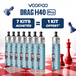 Pack Offre - Kit Pod Drag H40 Pro 2450mAh - Voopoo 7+1
