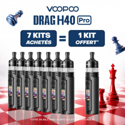 Pack Offre - Kit Pod Drag H40 Pro 2450mAh - Voopoo 7+1