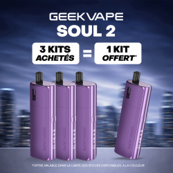 Pack Offre - Kit Pod Soul 2 2100mAh - Geekvape 3+1