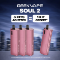 Pack Offre - Kit Pod Soul 2 2100mAh - Geekvape 3+1
