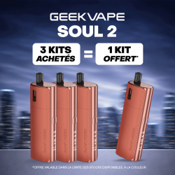 Pack Offre - Kit Pod Soul 2 2100mAh - Geekvape 3+1