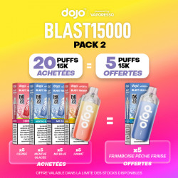 Pack Offre - Puff Dojo Blast 15K - Dojo by Vaporesso 20+5
