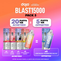 Pack Offre - Puff Dojo Blast 15K - Dojo by Vaporesso 20+5