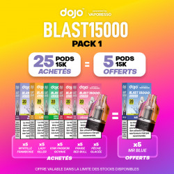 Pack Offre - Cartouche Dojo Blast 15K - Dojo by Vaporesso 25+5