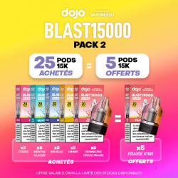Pack Offre - Cartouche Dojo Blast 15K - Dojo by Vaporesso 25+5
