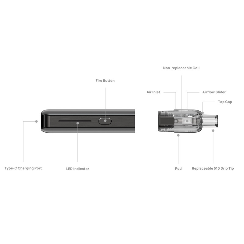 Kit Pod Fanssy 2000mAh - Aspire