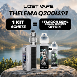 Pack Offre - Kit Thelema Q200 Pro avec Centaurus Sub Ohm V2 - Lost Vape 1+1