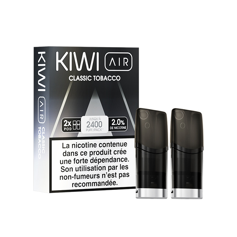 Pod pré-rempli Kiwi Air 2ml - Kiwi Vapor (pack de 2)