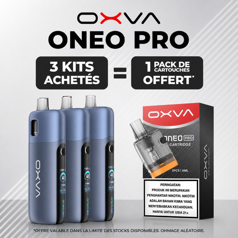 Pack Offre - Kit Pod ONEO Pro 2100mAh - OXVA 3+1 pack de cartouches