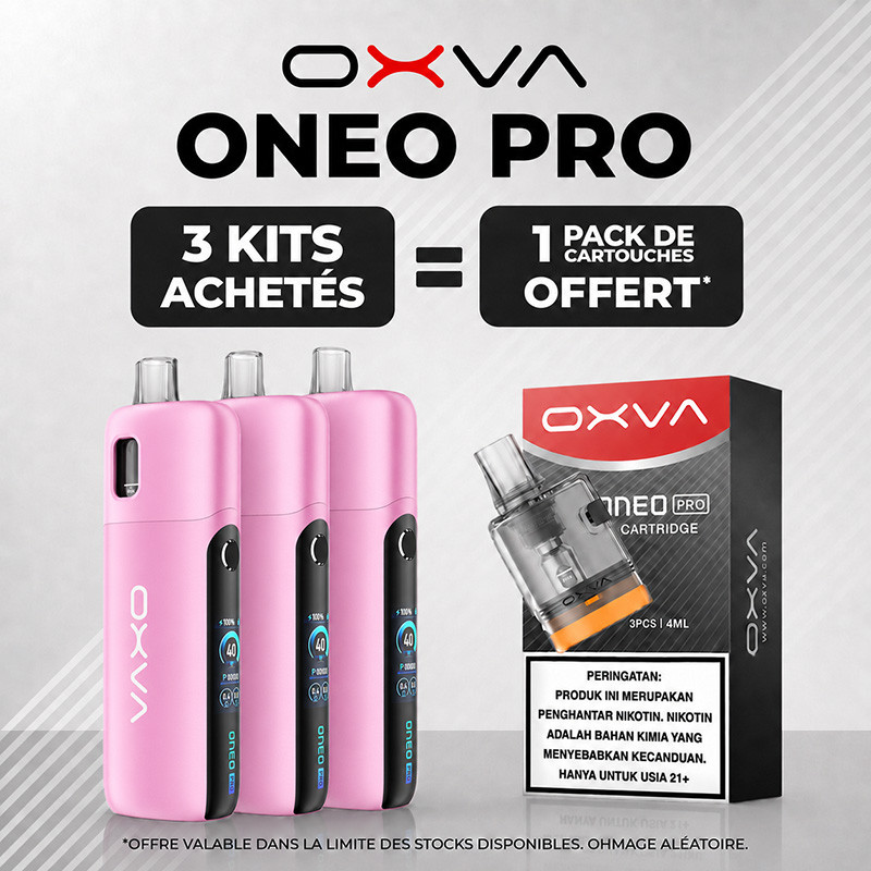 Pack Offre - Kit Pod ONEO Pro 2100mAh - OXVA 3+1 pack de cartouches