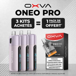 Pack Offre - Kit Pod ONEO Pro 2100mAh - OXVA 3+1 pack de cartouches