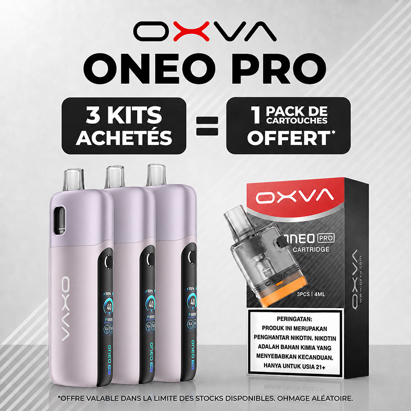 Pack Offre - Kit Pod ONEO Pro 2100mAh - OXVA 3+1 pack de cartouches
