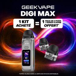 Pack Offre - Kit Pod Digi Max 3000mAh - Geekvape 1+1 pack de cartouches