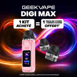 Pack Offre - Kit Pod Digi Max 3000mAh - Geekvape 1+1 pack de cartouches