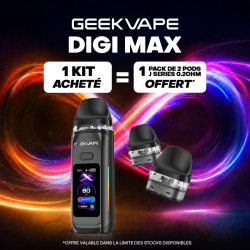 Pack Offre - Kit Pod Digi Max 3000mAh - Geekvape 1+1 pack de cartouches
