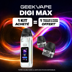 Pack Offre - Kit Pod Digi Max 3000mAh - Geekvape 1+1 pack de cartouches