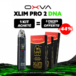 Pack Offre - Kit Pod XLIM PRO 2 DNA 1300mAh - OXVA 1+3 pack de pods