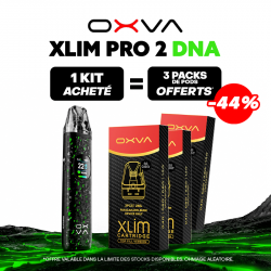 Pack Offre - Kit Pod XLIM PRO 2 DNA 1300mAh - OXVA 1+3 pack de pods