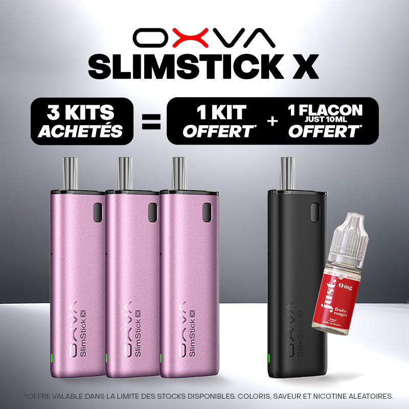 Pack Offre - Kit Pod SlimStick X 1400mAh - OXVA 3+1+1