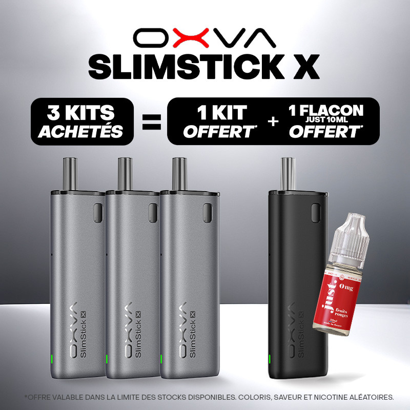 Pack Offre - Kit Pod SlimStick X 1400mAh - OXVA 3+1+1