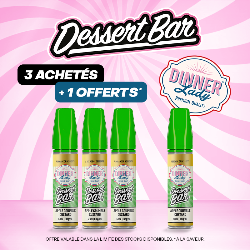 Pack Offre Dessert Bar 50ml - Dinner Lady 3+1