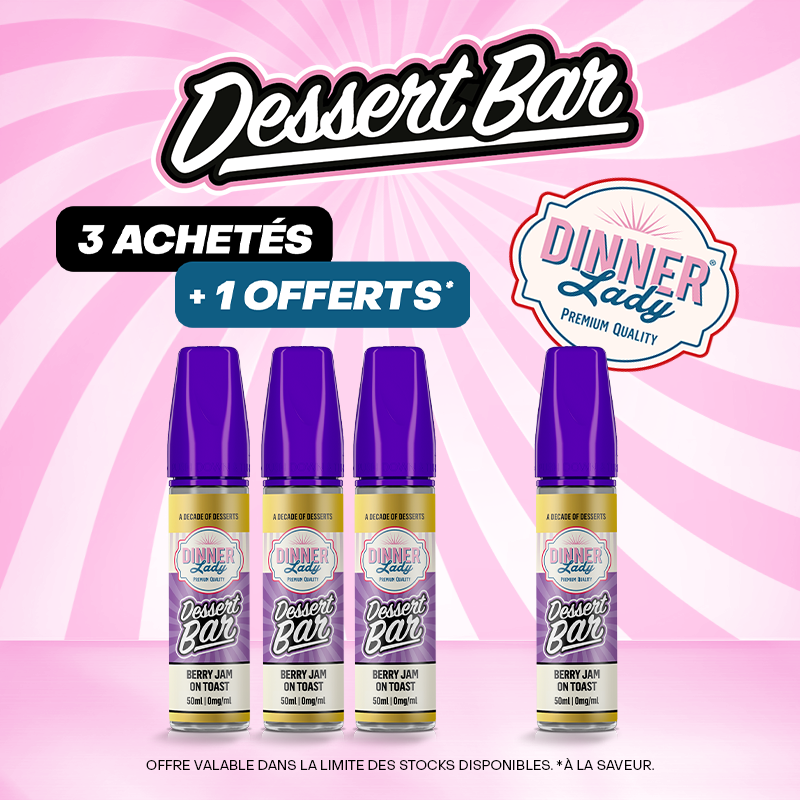 Pack Offre Dessert Bar 50ml - Dinner Lady 3+1
