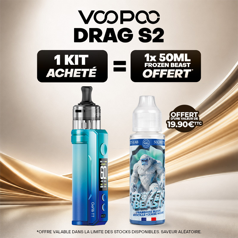 Pack Offre - Kit Pod Drag S2 avec PnP-X - Voopoo 1+1x50ml