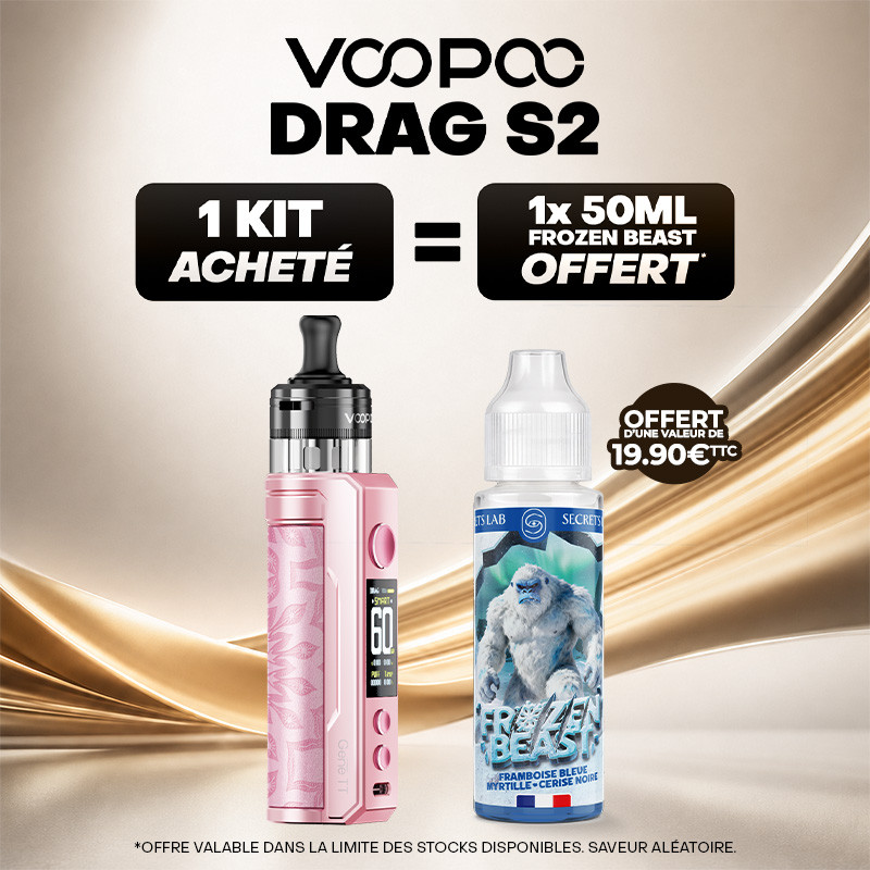 Pack Offre - Kit Pod Drag S2 avec PnP-X - Voopoo 1+1x50ml