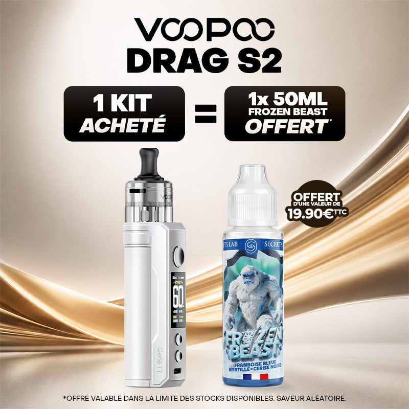 Pack Offre - Kit Pod Drag S2 avec PnP-X - Voopoo 1+1x50ml