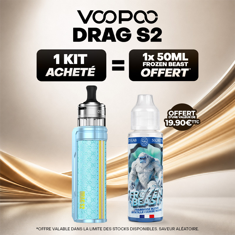 Pack Offre - Kit Pod Drag S2 avec PnP-X - Voopoo (new colors) 1+1x50ml