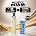 Pack Offre - Kit Pod Drag S2 avec PnP-X - Voopoo (new colors) 1+1x50ml